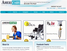 Tablet Screenshot of americaremedical.com